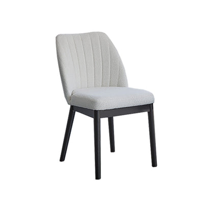Light Beige Boucle Dining Chairs